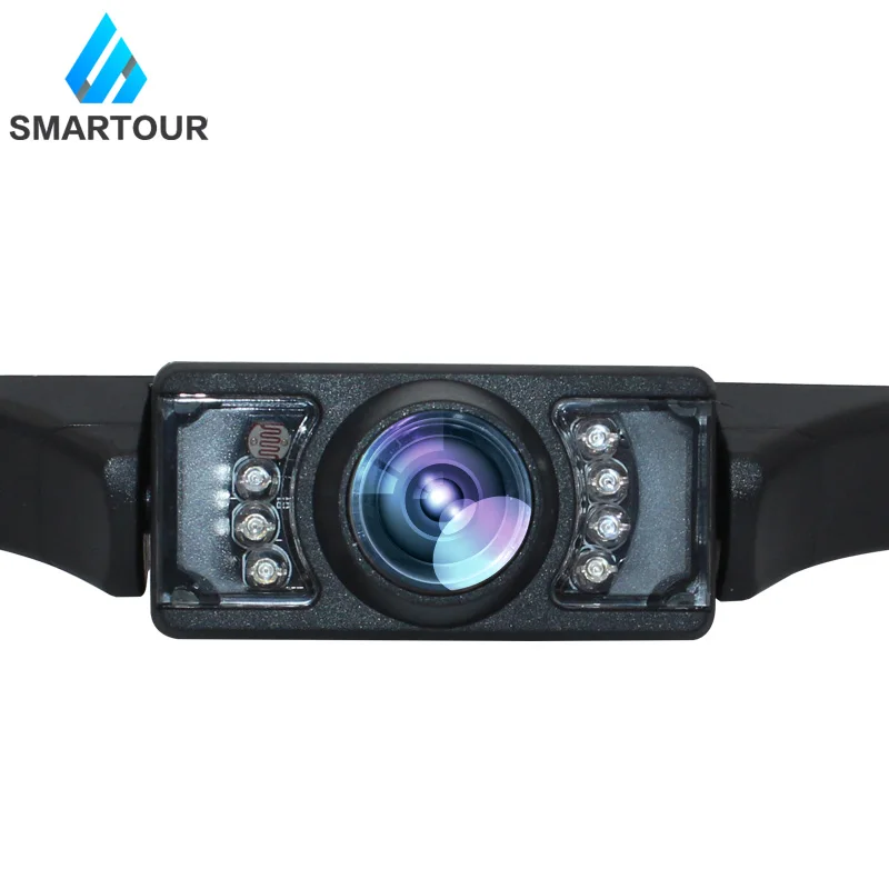 Smartour Автомобильная камера заднего вида номерной знак ccd Универсальная камера заднего вида парковочная помощь с ночным видением 8 светодиодный