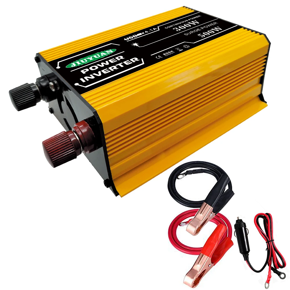 

Modified Sine Wave Inverter 300W Power Inverter DC 12V to AC 220V Converter Car Power Charger Inverter with 2.1A Dual USB Port