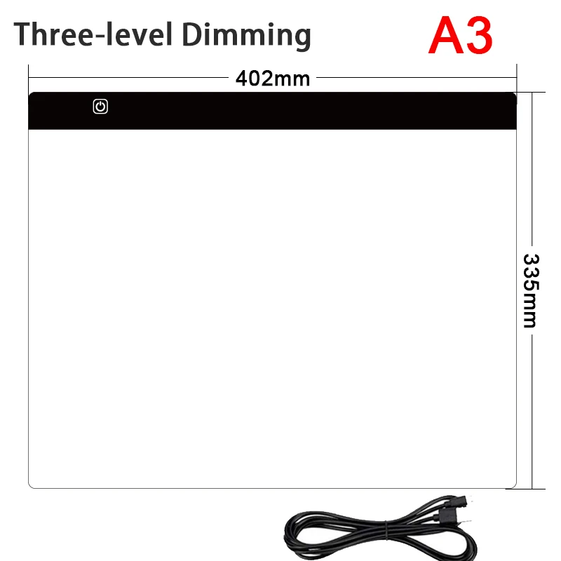 Almofada de Luz LED para Pintura Diamante,