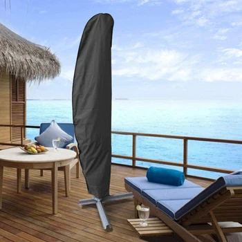 

Waterproof Oxford Cloth Outdoor Banana Umbrella Cover Shade Garden Weatherproof Patio Cantilever Parasol Rain Cover Accessories