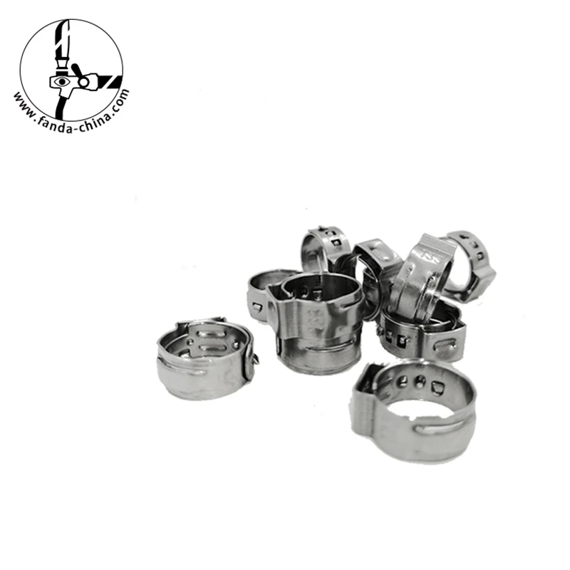 

Single Ear Pipe Clamp High Quality 304 Stainless Steel 304 Single Ear Hose Clamps Assortment Kit Single Pipe Accessory FD-KG