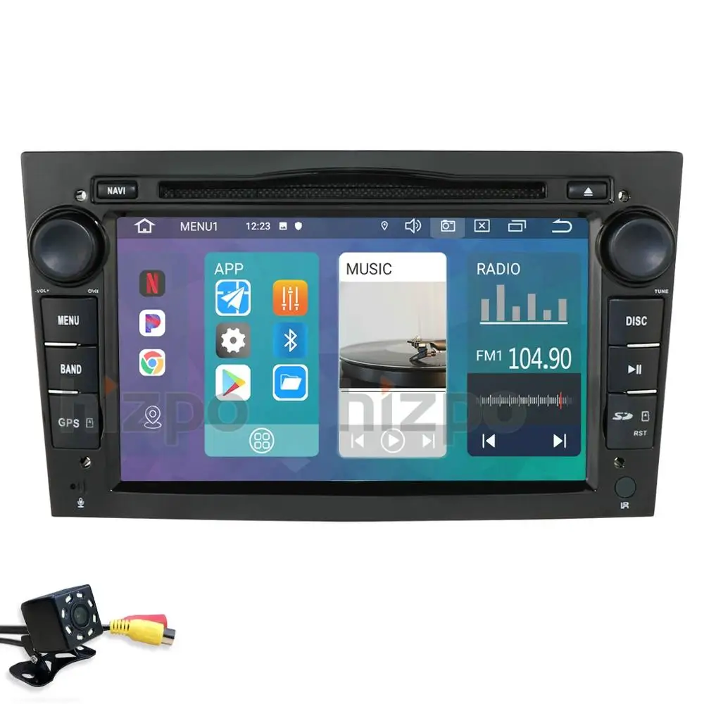 Автомагнитола 2 Din на Android 10 DVD-плеер с радио GPS для Opel Astra H Meriva Vectra Antara Zafira Corsa C D Vivaro