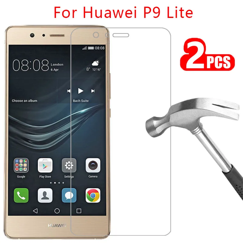 

protective glass for huawei p9 lite screen protector tempered glas on p9lite p 9 light safety film huawey huwei hawei huawi 5.2