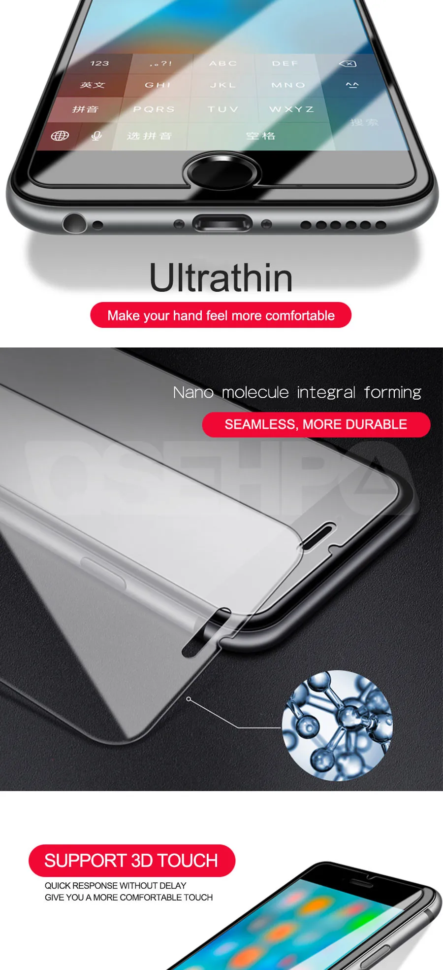 9H защитное стекло на iPhone 8 7 6 6S Plus iPhone X XR XS Max 5 5S SE 4 4s закаленное защитное стекло для экрана