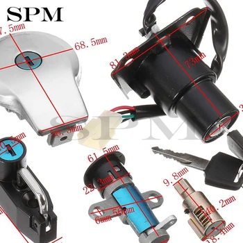 

Motorcycle Ignition Key Switch Fuel Gas Cap Seat Lock Kit For Yamaha Virago XV125 1990-2011 XV250 1988-2011