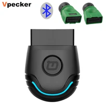 Vpecker TPU-300 Bluetooth OBD2 Автомобильный сканер для 12 В дизельный автомобильный диагностический адаптер 24 в Duty Truck OBD 2 сканер Android ODB