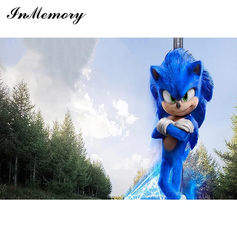 В памяти Sonic зубная щётка вечеринка для мальчика день рождение фон Дети