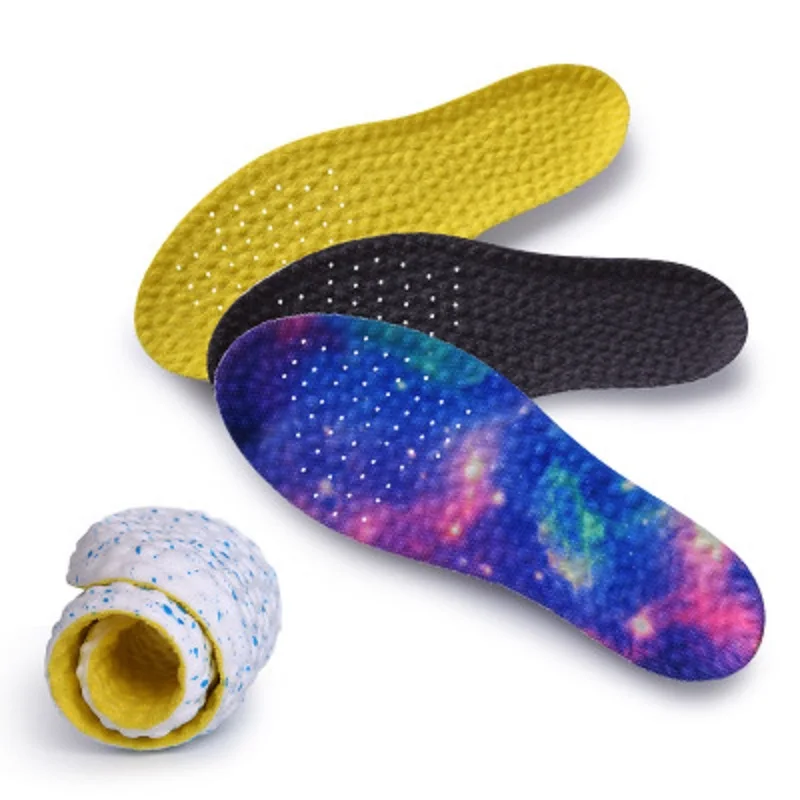 

New breathable orthotic insoles for sports shoes men elasticity deodorant running insoles woman popcorn memory foam pads