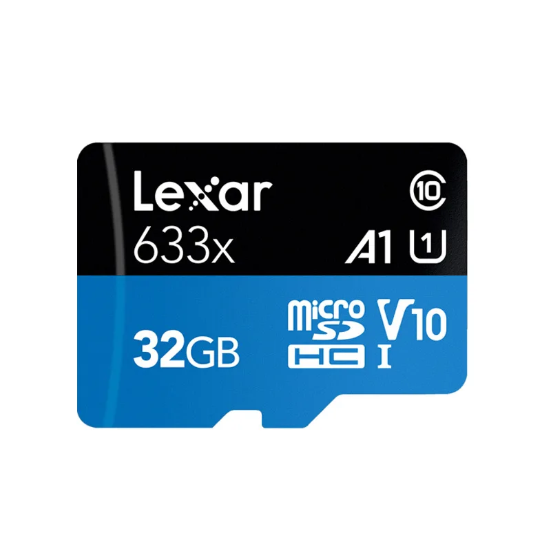 Lexar высокая производительность 633x Micro SD карта 32 Гб V10 U1 SDHC карта памяти 64 Гб 128 ГБ 256 ГБ 512 ГБ V30 U3 SDXC флеш-карта памяти TF микро SD - Емкость: 32GB-Adapter