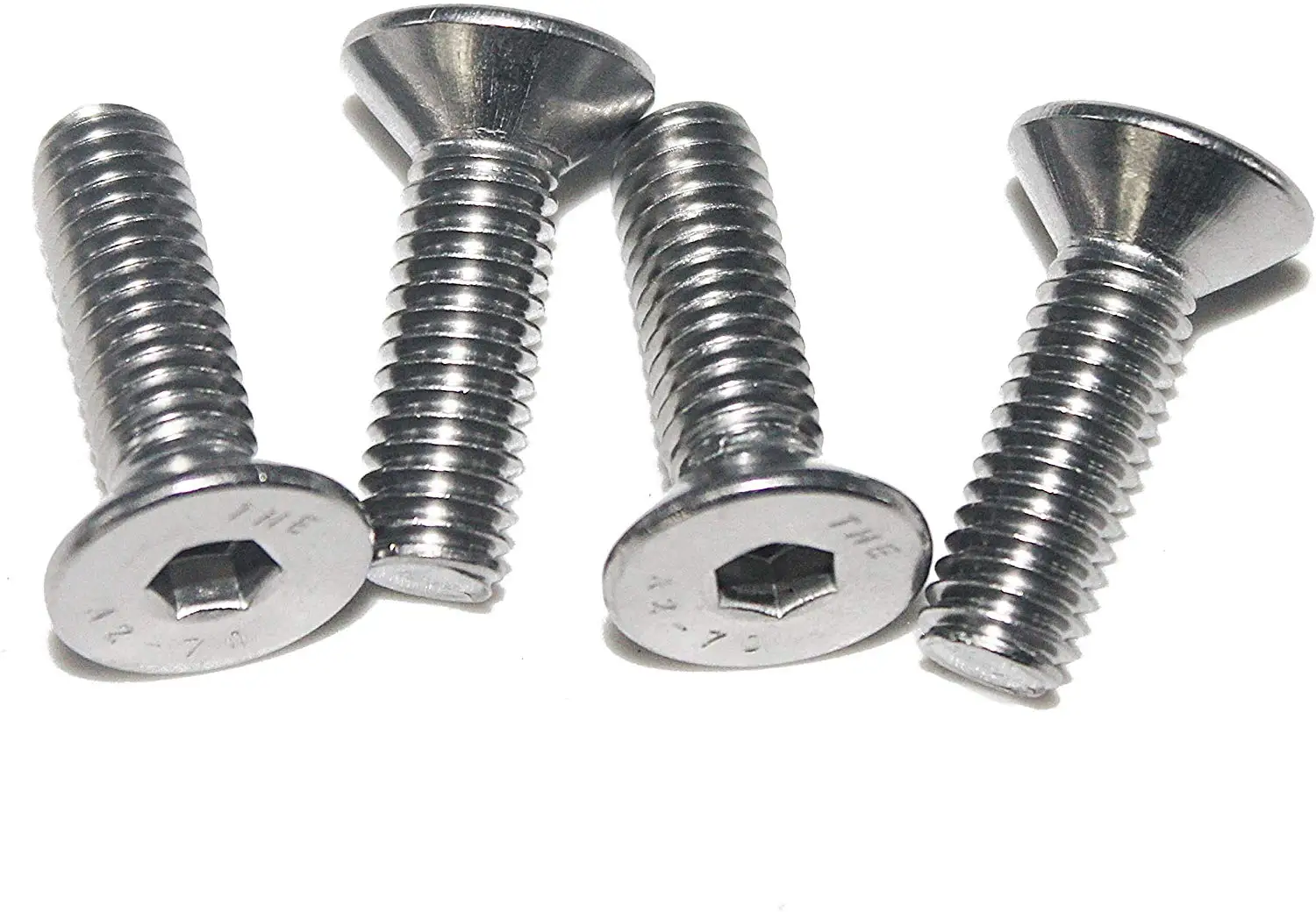 

Fullerkreg 18-8 Stainless Steel Hex Drive Flat Head Screw M10 x 1.5 mm Thread Size, 20 mm Long,Packs of 10