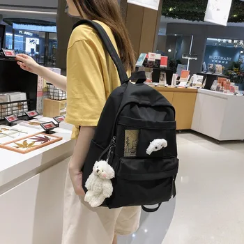 

Backpack Fashion Women Backpack Simple Shoulder Bags Girl School bag Female bag Children Student Backpack College Students bag