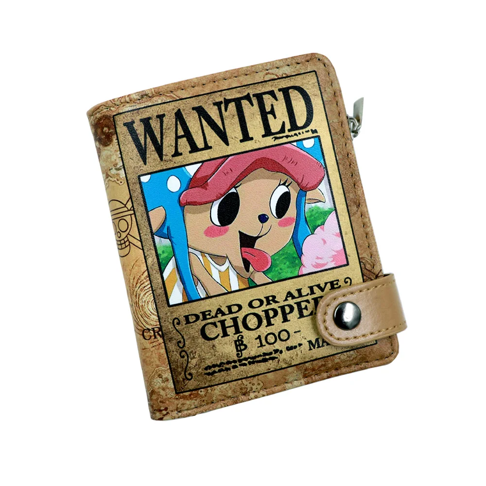 Anime One Piece Tony Choppe Polyurethan Geldborse Brieftasche Pu Purse Wallet Poster Wanddekor Merchandising Fanartikel