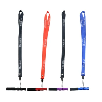 

1PC Portable Lanyard Hookah Mouthpieces Metal & Silicone Shisha Mouth Tip Silicon Reusable Mouth Hookah Sheesha Accessories