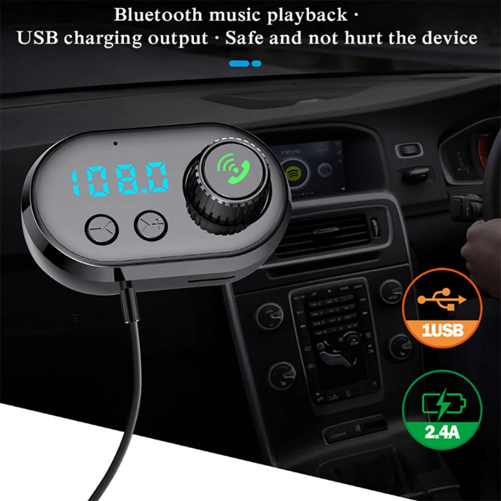 Автомобильный комплект, fm-передатчик, Bluetooth, USB, MP3 плеер, стильный дизайн, спортивный MP3 музыкальный компактный,# E30
