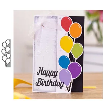 

JC Balloon Strip Background Metal Cutting Dies DIY for Scrapbooking Die Cut Card Make Shape Stencil Craft Mold Mould Model Decor