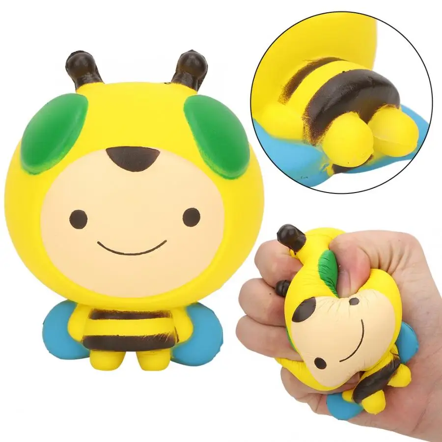 Детская игрушка из искусственной кожи, медленно поднимающаяся, jumbo Kawaii, красочная кукла, медленно поднимающая стресс, облегчение, игрушка для детей, игрушка для декомпрессии