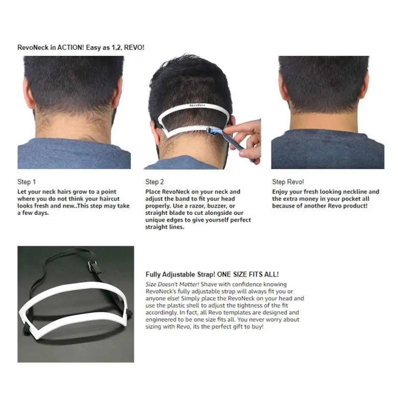 White Neck Shape Neck Back Shape Trim Ruler Neck Hair Line Guide Neckline  Haircuts Template Hair DIY Tool Hair Template