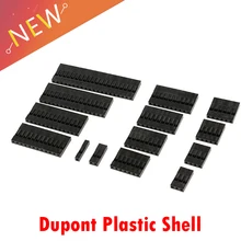 20PCS Dupont Cabeça 1Pin 2Pin 3Pin 4Pin 5Pin 6Pin 7Pin 8Pin 9Pin 10Pin 12Pin 13Pin Habitação Única Linha 2.54mm Através Do Orifício