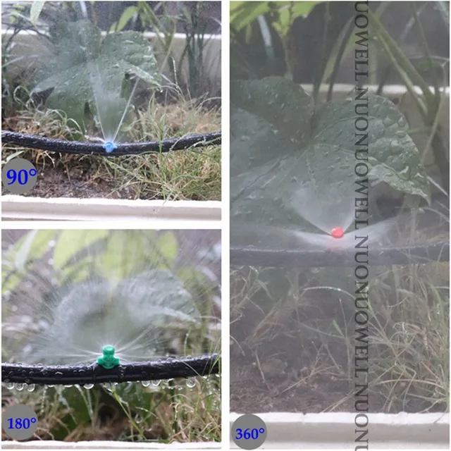 100pcs 90° 180° 360° Simple Refraction Nozzle Garden Sprinkler High Quality Fruit Tree Irrigation Gardening Mist Sprayer 2