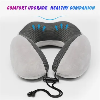 

New USB U-shaped Massager Pillow Memory Foam Neck Pillow Neck Massager Relaxation Solid Neck Cervical Healthcare Bedding