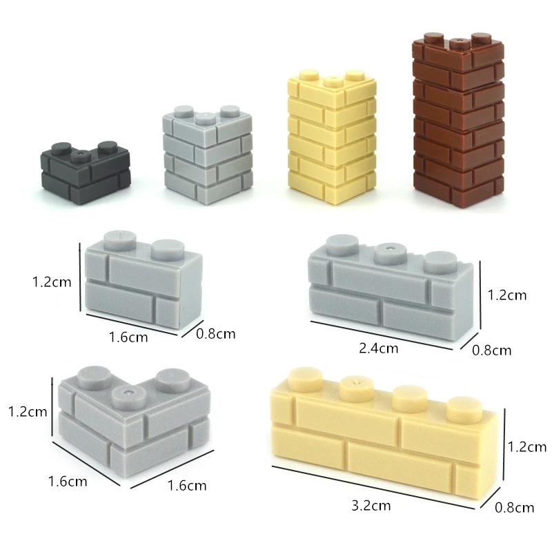 Building-Blocks Sandbags Ladders City-Accessories Wall-Bricks Moc-Parts Stairs Classic