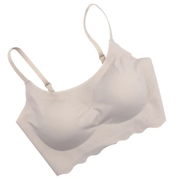

High Quality Seamless Padded Sports Bra Wire Free Sleeping Bra with Adjustable Elastic Straps MD88