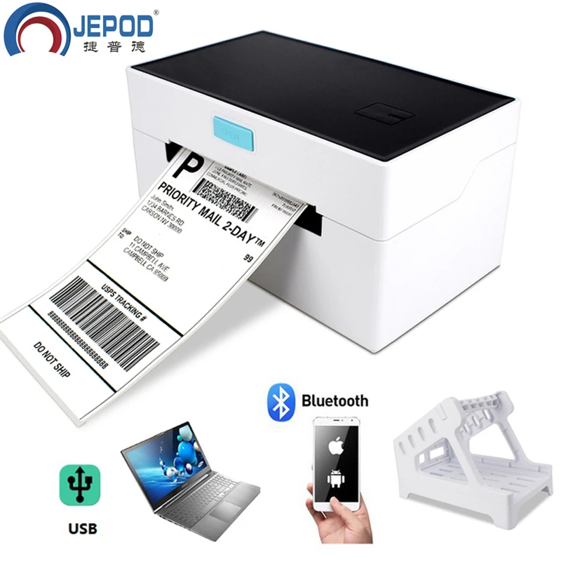 110Mm Thermal Printer Label Usb Bluetooth Barcode Stiker Printer Pengiriman Express Label Printer untuk Logistik JEPOD JP-9220