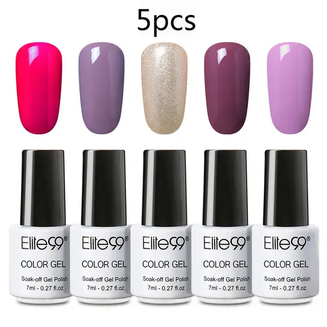 Elite99 Gel Polnischen 2/3/4/5Pcs Hybrid Nagellack Vernis Semi Permanent Nagellack Maniküre set Gel Lacke Kits 7ml