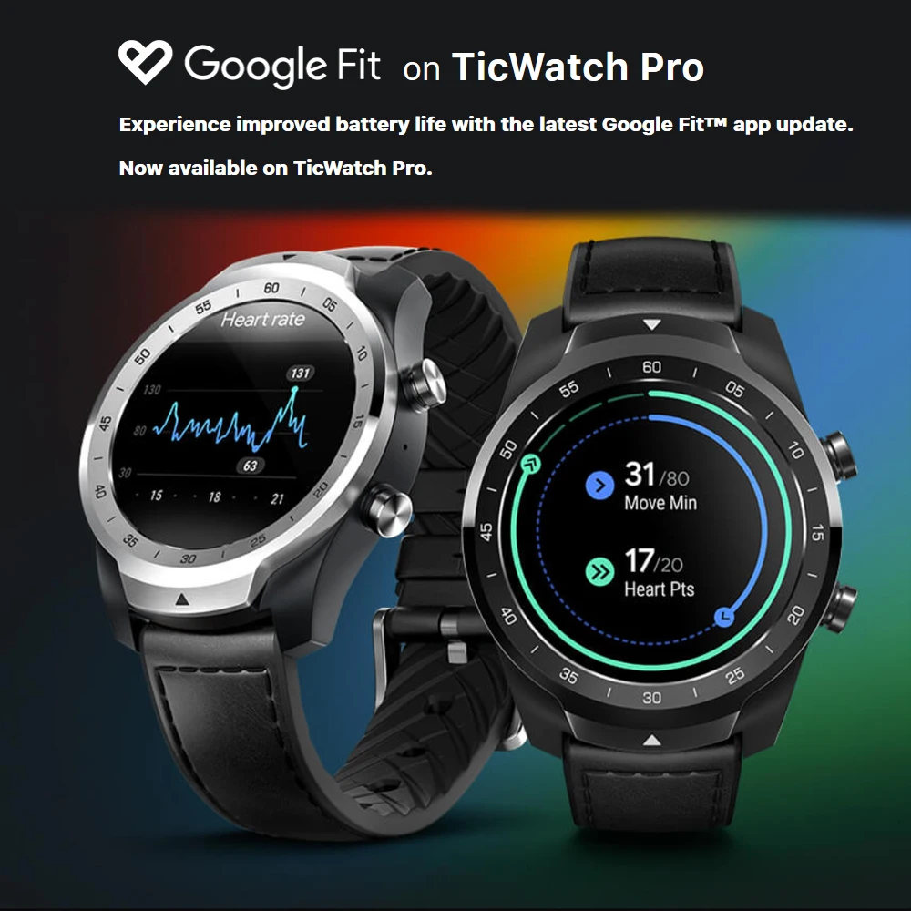 Смарт-часы Ticwatch Pro с Bluetooth, водонепроницаемые Смарт-часы с поддержкой NFC Pay men ts/Google Assistant от Google Smartwatch для мужчин