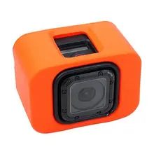 Оранжевый поплавок коробка воды плавающий защитный чехол Обложка коробка протектор для Gopro Hero 4 Session камера