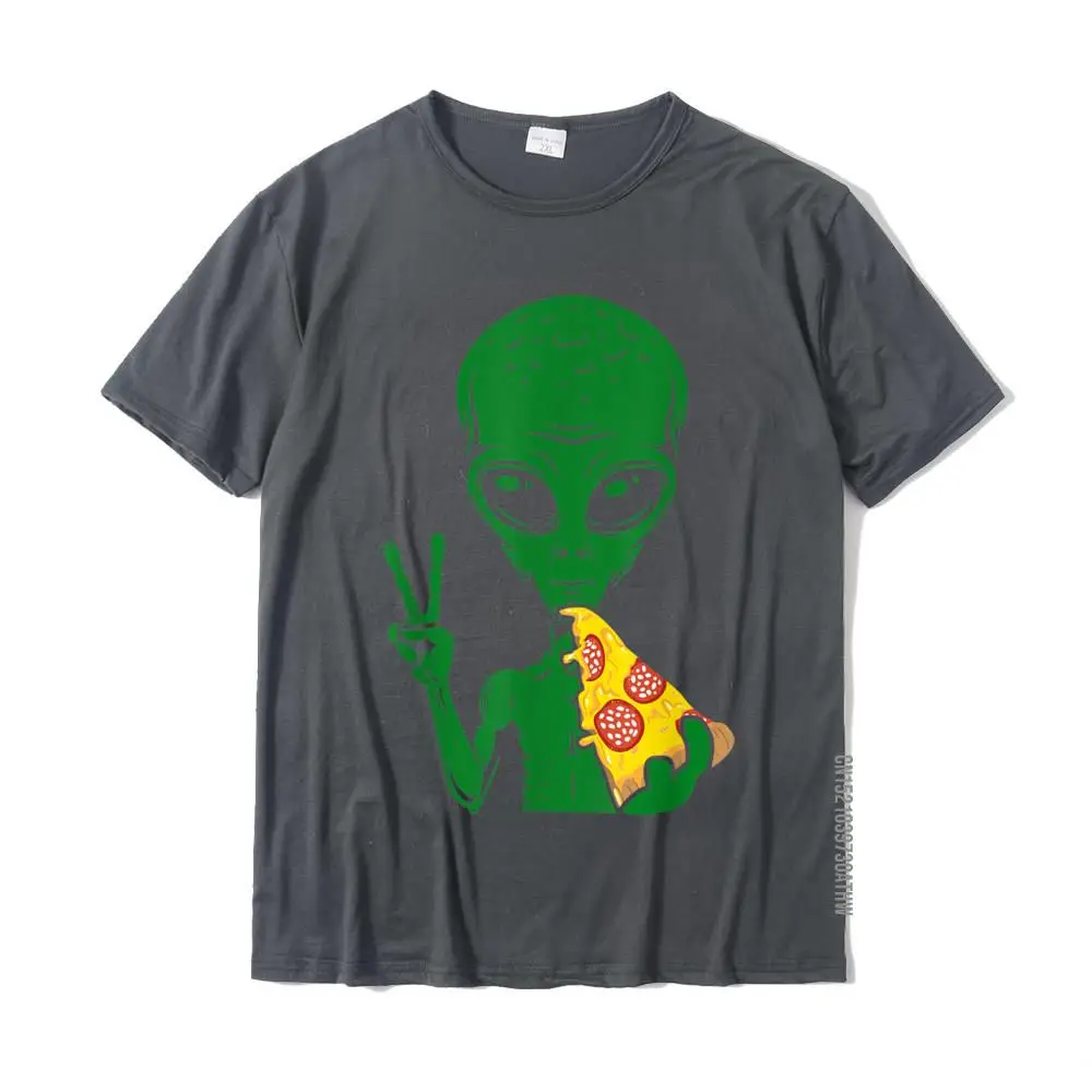 Design Fitness Tight Tops Tees for Men Cheap ostern Day Round Neck Pure Cotton Short Sleeve T Shirts Casual Sweatshirts Funny Alien Head Eating Pizza UFO Extraterrestrial T-Shirt__MZ19104 carbon