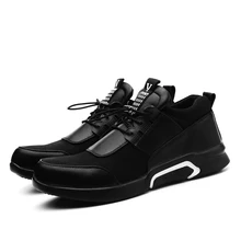 Повседневная легкая дышащая рабочая обувь для мужчин и женщин, уличная одежда, стальные ботинки Baotou против проколов, модные спортивные кеды