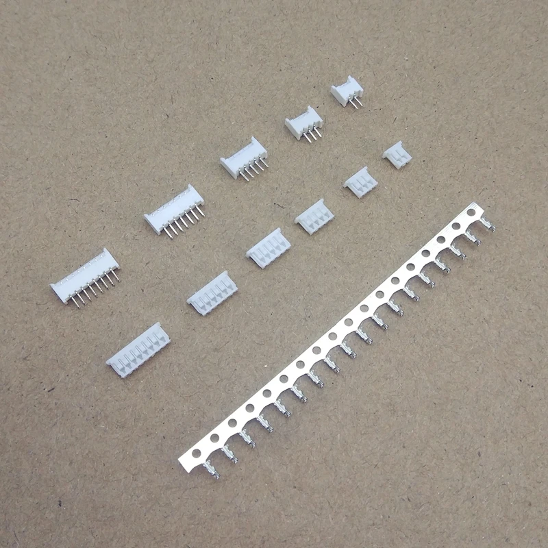 20sets Micro JST 1.25mm T 1 2/3/4/5/6/7/8P Straight Pin Connector Plug