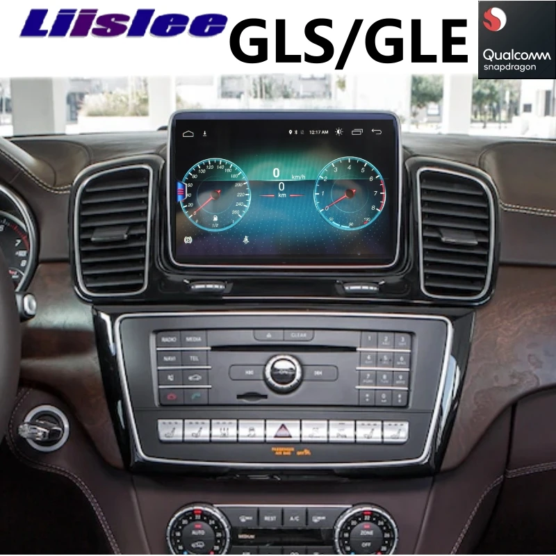 Для Mercedes Benz MB GLE GLS X166~ Liislee автомобильный мультимедийный плеер NAVI беспроводной CarPlay автомобильный Радио gps навигация