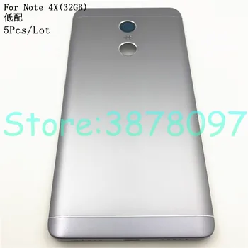 

5Pcs Redmi Note 4 Global Version Original Metal Cover For Xiaomi Redmi Note 4X 3gb 32GB Back Battery Cover Housing+Side Buttons