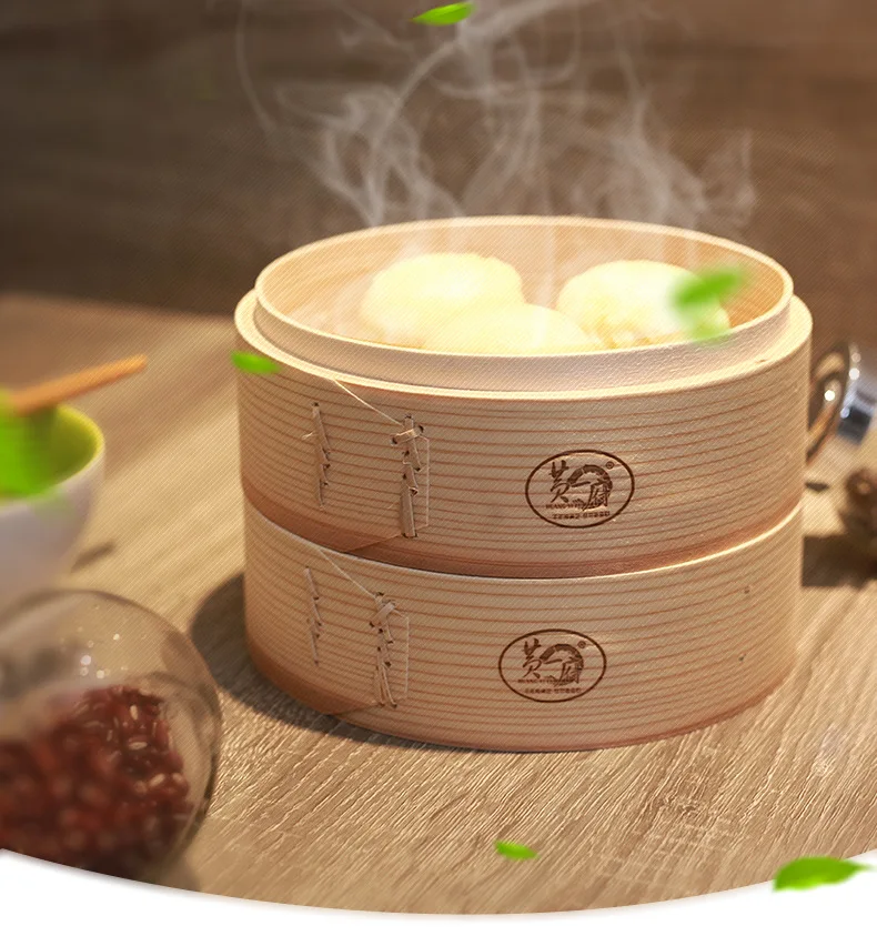 Cesta de vapor de bambú, vaporera de bola de masa para cocinar Dim Sum, Bao  Bun, vaporera de suma de vapor de vapor (16.5 cubiertas)