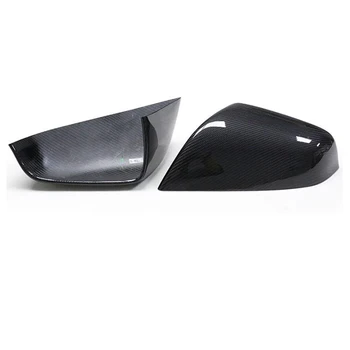 

Car Dry Carbon Fiber Side Mirror Cover for Tesla Model S 2017-2020 Rear View Mirror Cover Trim Accessories,Bright Color