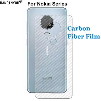 

For Nokia 7.2 6.2 2.2 3.2 4.2 2.3 5.3 8.3 5G 3.1 8.1 Durable 3D Anti-fingerprint Carbon Fiber Back Film Rear Screen Protector