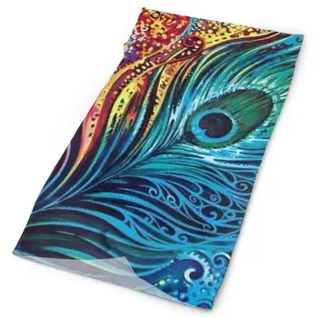 

SHINYWEET Breathable Colorful Amazing Peacock Headwear Neck Gaiter Face Mask Magic Scarf Tube Mask Bandana Balaclava and Sport