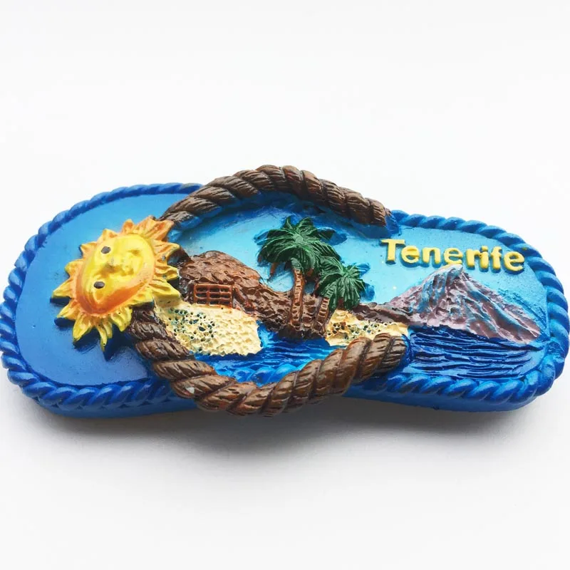 Europe Spain Fridge Magnets Spanish Island of Tenerife Tourism Souvenir Decorative Refrigerator Magnets Home Decor Gift Ideas