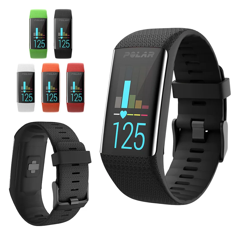 

Replacement Silicone Watch Strap Wrist Strap Buckle Watch Strap for Polar A360 A370 GPS Smart Bracelet Smart Watch Accessories