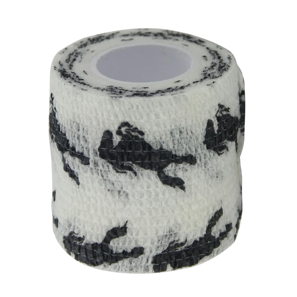 Cat Dog Pet Cohesive Bandage Gauze Tape Medical Wrap Claws Print Yellow Blue White