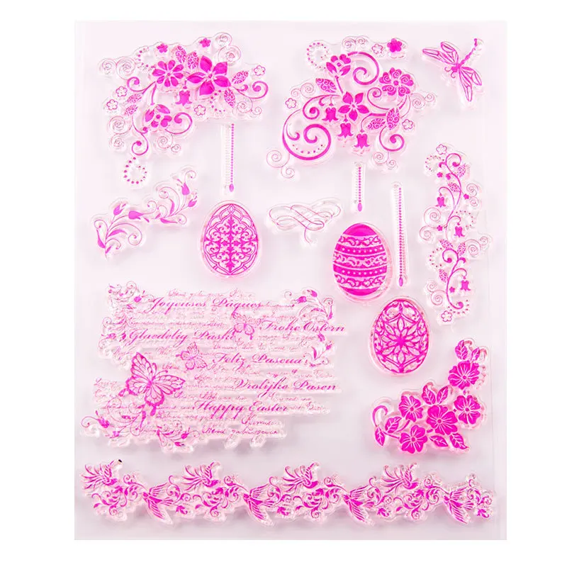 

Transparent Stamp T5038 diy pda Scrapbook Clipbook Finished Product Chapter Stamp Flower