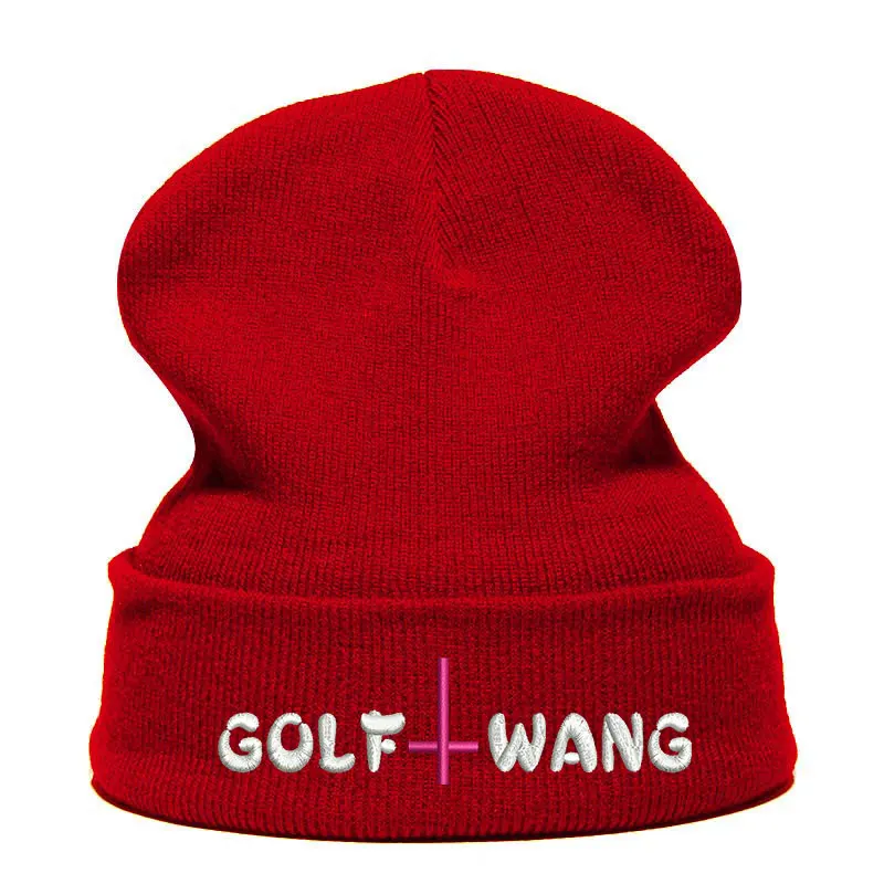 Beanie шляпа Skullie Кепки смутная зима вышивка в стиле панк Для мужчин Для женщин подростков уличных танцев забавные персонализированные пользовательские принадлежности для гольфа