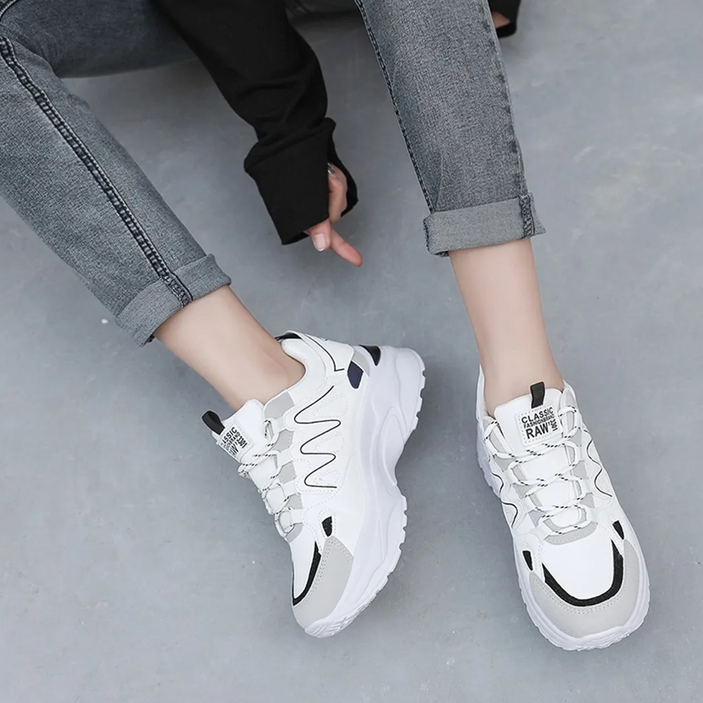 KANCOOLD/Женская обувь для бега, увеличивающая рост, на 5 см; кроссовки; женская уличная спортивная обувь; спортивная обувь на высоком каблуке; амортизирующая обувь