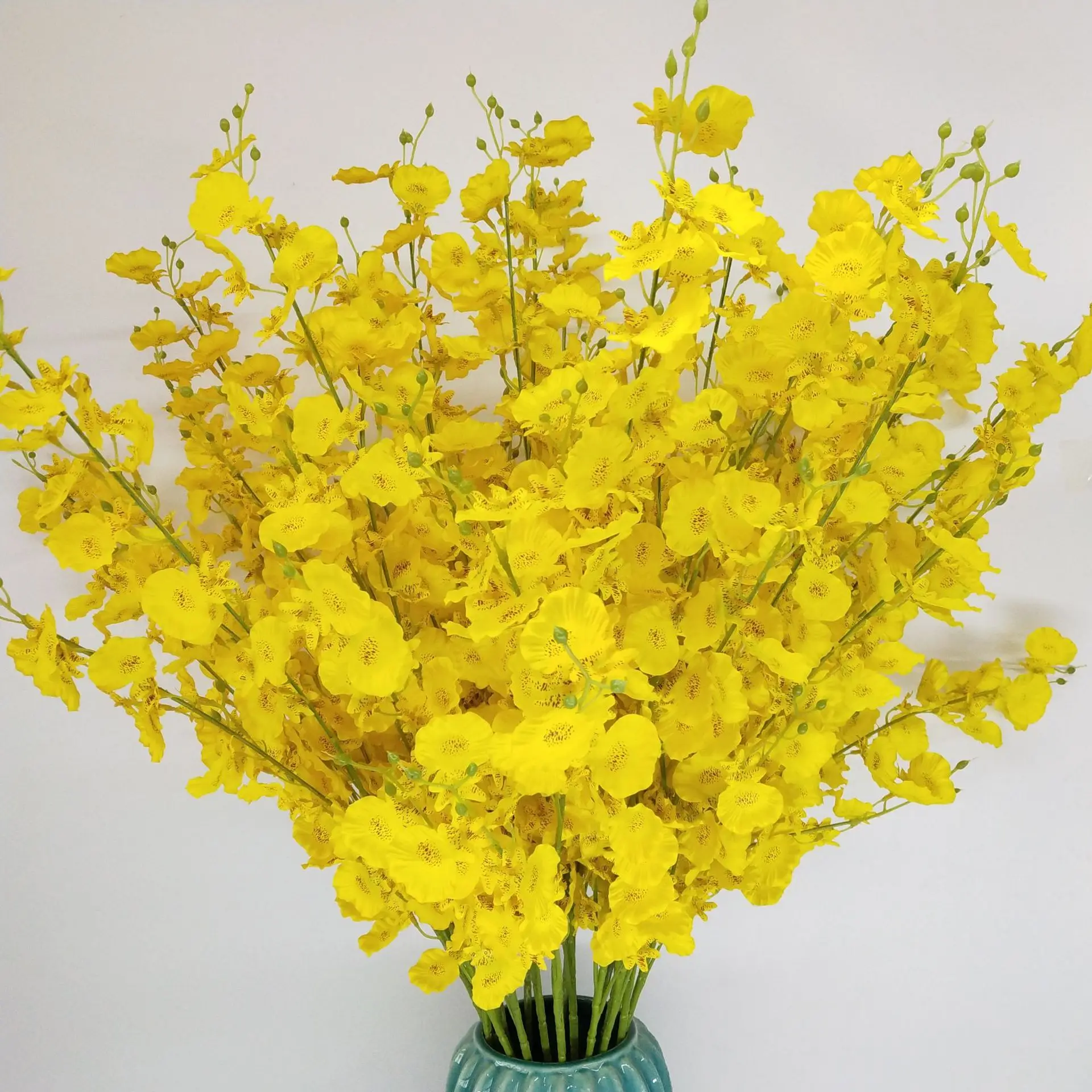 

Dance Orchid Artificial Flowers 5 Forks Wedding Road Cited Decorative Artificial Plastic Flower Home Decoration Fake Flowers