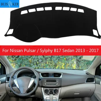 

Car Dashboard Cover Mat Pad Interior Sun Shade Instrument Carpet Accessories For Nissan Pulsar / Sylphy B17 Sedan 2013 - 2017