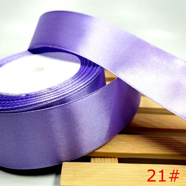 HL 5 meters 15/20/25/40/50mm  Solid Color Satin Ribbons Wedding Decorative Gift Box Wrapping Belt DIY Crafts 21