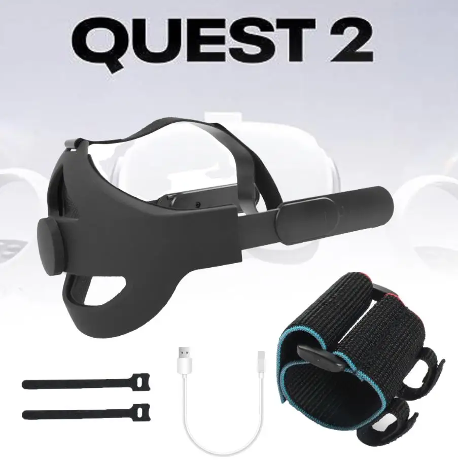 Ремешок для Oculus Quest 2 Halo повязка на голову и держатель внешнего аккумулятора