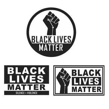 

1pc Black Lives Matter Sticker Non-fading Durable Decal Paste For Window Wall Car #2